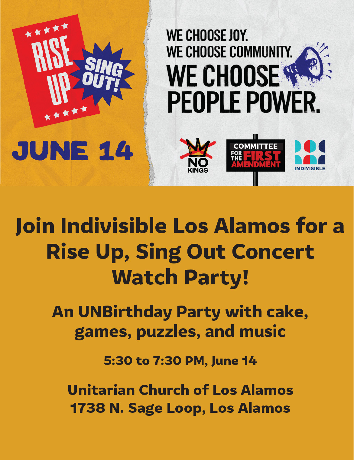 image from Rise Up, Sing Out: A Concert for the First Amendment